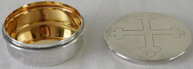 Sterling silver gilt Communion Pyx